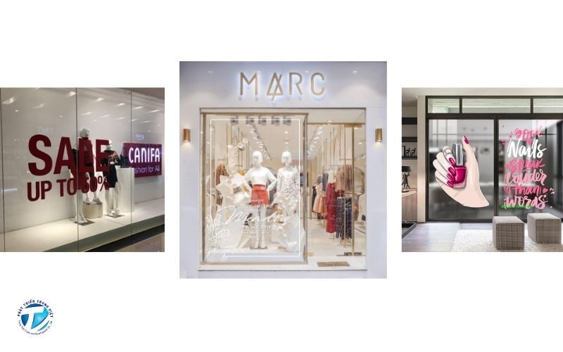 Mẫu decal trong in UV 3D hoặc phủ trắng